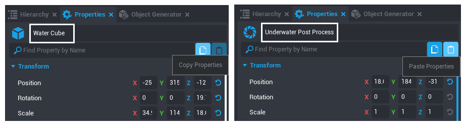 Copy and Paste Properties