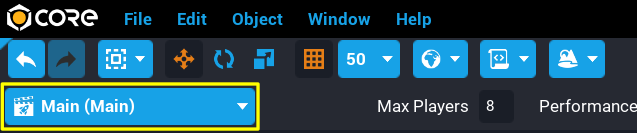 Scene Drop Down